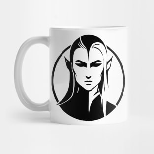 Minimalist Vector Elven Noble Mug